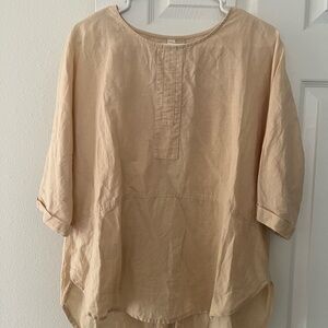 Elegant Beige Women's Blouse